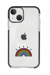 iPhone 13 Gökkuşağı Casetify Darbe Emci Silikonlu Telefon Kılıfı - 1