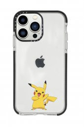 iPhone 13 Pro Max Pikaçu Casetify Darbe Emci Silikonlu Telefon Kılıfı - 1