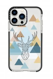 iPhone 13 Pro Max Polygon Deer Casetify Darbe Emci Silikonlu Telefon Kılıfı - 1