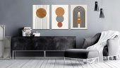 BİONNSHOP ÖZEL SERİ SOYUT RESİM KANVAS TABLO 3 LÜ SET - 1