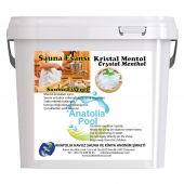Anatolia Pool Sauna Buhar Esansı Kristal Mentol 5 Kg ( Sauna Essence Menthol Crystal ) - 1