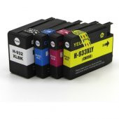 Premium Hp Officejet 7612 Uyumlu Yüksek Kapasite 4 Renk Muadil Kartuş Seti thumbnail 1