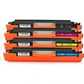 Photo Print Laserjet CP1025 Uyumlu 4 Renk Muadil Toner Seti CE310A-311A-312A-313A - 1