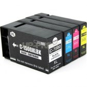 For Lexmark Canon Maxify Pgı-1500Xl Takım Mb2150/Mb2050/Mb2350 Muadil Kartuş 4 Renk Cmyk Set Yüksek Kapasite - 2