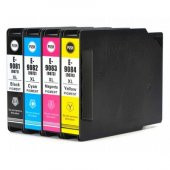 Epson T9081 T9082 T9083 T9084 4 Renk Mürekkep Kartuş seti thumbnail 1