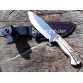 Av Bıçağı El İşçiliği Geyik Boynuzu 25cm Toplam Uzunluk - 1