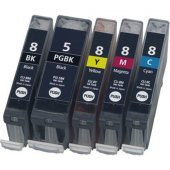 Photo Print Canon Pixma IP4500 Kartuş Set 5 Renk Takım Pg-5 Clı-8 - 1