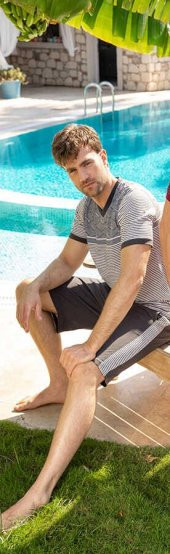 Berrak 913 3'lü Erkek Pijama Takımı - 1