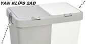 Motek Çamaşır Sepeti Yedek Parça Seti 40LT 80LT Tümüne Uyumlu 2Ad Buton+2Ad Yan Klips - 6