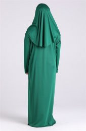 ÇOCUK NAMAZ ELBİSESİ ZÜMRÜT YEŞİLİ - 3