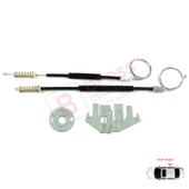 Peugeot 406 8B 8E/F 1995-2004 4/5 Kapı 0130821924 İçin Arka Sağ Kapı Cam Kriko Tamir Seti thumbnail 2