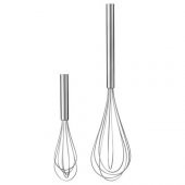 2 Parça Çelik Çırpıcı IKEA 2 Li Metal Tel Çırpıcı Mutfak Ürünleri - 1