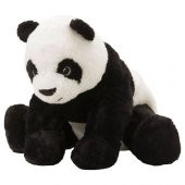 Çocuk Peluş Oyuncak Panda IKEA Siyah-Beyaz 30 cm - 1
