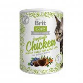 Brit Care Snack Superfruits Tavuklu ve Yaban Mersinli Kıtır Kedi Ödül Maması 100 Gr - 1