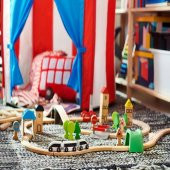 Tren Seti 45 Parça Meridyendukkan Çok Renkli - 6