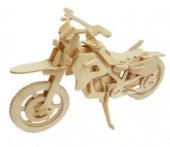 Oyuncak Ahşap Maket Motosiklet - 1
