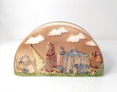 Otantik Peçetelik Antalya Kemer Temalı Seramik Peçetelik 10899 - 1