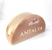 Otantik Peçetelik Antalya Kemer Temalı Seramik Peçetelik 10899 - 2