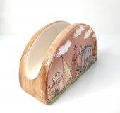 Otantik Peçetelik Antalya Kemer Temalı Seramik Peçetelik 10899 - 4