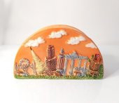 Otantik Peçetelik Antalya Kemer Temalı Seramik Peçetelik - 1