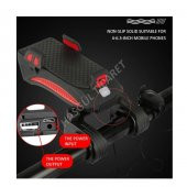 Hsgl Bisiklet Ön Far 130 Dsb Korna Güç Kaynağı Telefon Tutucu Bisiklet Aksesuar - 7