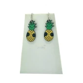 Renkli Metal Ananas Küpe No.2 - 1