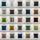 Pembe Kare Kadife Kırlent Kılıfı - 3