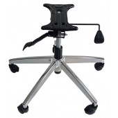 Oyun Koltuğu Yıldız Ayağı Çift Kol Mekanizma Çap 70 cm Siyah Pistonlu 150 kg thumbnail 3