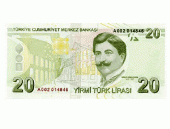 Sahte TL düğün ve şaka amaçlı Geçersiz 6x15,5 cm 100 adet 20 TL - 2