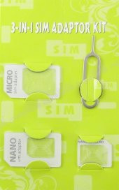 Nano Sim Kart Micro Sim Kart Adaptör 4ü Bir Arada Dönüştürücü - 2