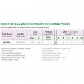 Water WS-334 Otomatik Siviçli Paslanmaz Dalgıç Pompa 120 watt - 5