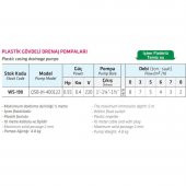 Water WS-190 Flatörlü Temiz Su Dalgıç Pompa 550 watt - 5