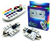 Uzaktan Kumandalı 36MM RGB Renkli Led - 1