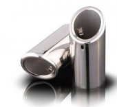 Universal Paslanmaz Krom Egzoz Ucu 80mm ZQ3 - 1