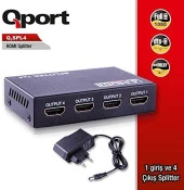 Qport Q-SPL4 Full HD (1 Giriş 4 Çıkışlı) HDMI Splitter - 1