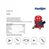 Fantom ECO WD 2750 Elektrikli Islak Kuru Süpürge - 2