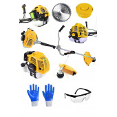 Snaiker Alman İ08 6 Hp Yan Tipi Benzinli Motorlu Ot Çalı Tırpanı Çim Biçme Makinesi Tırpan Hediyeli Set - 1