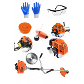 Snaiker Alman H22 6 Hp Yan Tipi Benzinli Motorlu Ot Çalı Tırpanı Çim Biçme Makinesi Tırpan Hediyeli Set - 1
