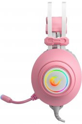 Rampage Pulsar Pembe 7.1 Surround Titreşim Rgb Işık Efektli Gaming Oyuncu Mikrofonlu Kulaklık - 3