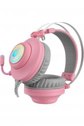 Rampage Pulsar Pembe 7.1 Surround Titreşim Rgb Işık Efektli Gaming Oyuncu Mikrofonlu Kulaklık - 4