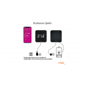 Cosa P4TR-21 Kombi Kontrolü Akıllı Kablosuz Oda Termostatı - 2