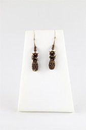 Bronz Ananas Küpe Damla Tip thumbnail 2