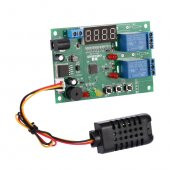 DC 5V-24V Dijital Akıllı Sıcaklık ve Nem Kontrol Termostat Modülü - 7