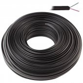 PrimeX LN-TEL44 100 Metre Telefon Kablosu, 2 Canlı ADSL Telefon Kablosu, 2 Canlı Kablo Siyah - 1
