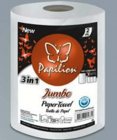 PAPİLİON JUMBO KAĞIT MUTFAK HAVLUSU 130 yaprak 3 Ruloya Eşdeğer - 1