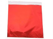 Lüx Metalize Hediye Poşeti Bantlı KIRMIZI 20x35 cm 50 adet - 1