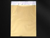 Lüx Metalize Hediye Poşeti Bantlı ALTIN 30x35 cm 50 adet - 1