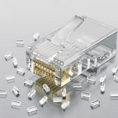 PrimeX PX-CAT460 Cat6 Jak, RJ45 Konnektör, Cat6 Plug 100 lü Paket - 6