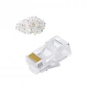 PrimeX PX-CAT460 Cat6 Jak, RJ45 Konnektör, Cat6 Plug 100 lü Paket - 8
