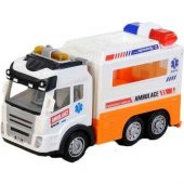 Ctoy Işıklı Ve Sesli Dönen Ambulans Kamyon 89-303A - 3
